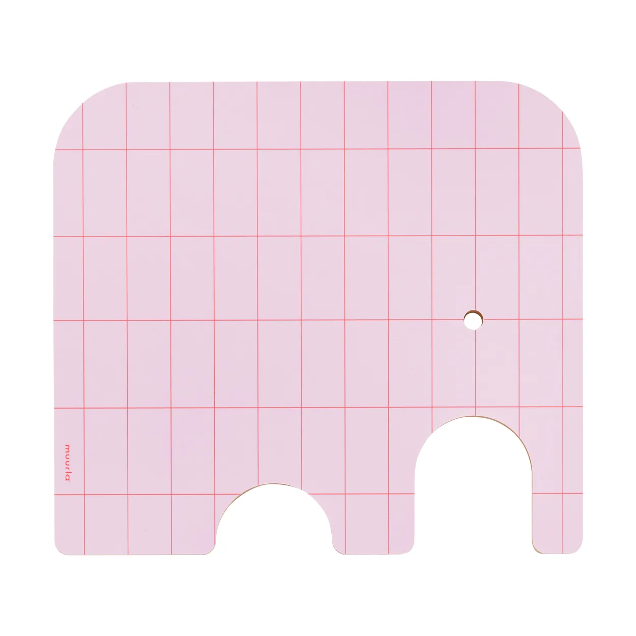 Muurla Elephant Chop & Serve skj&aelig;rebrett M Pink