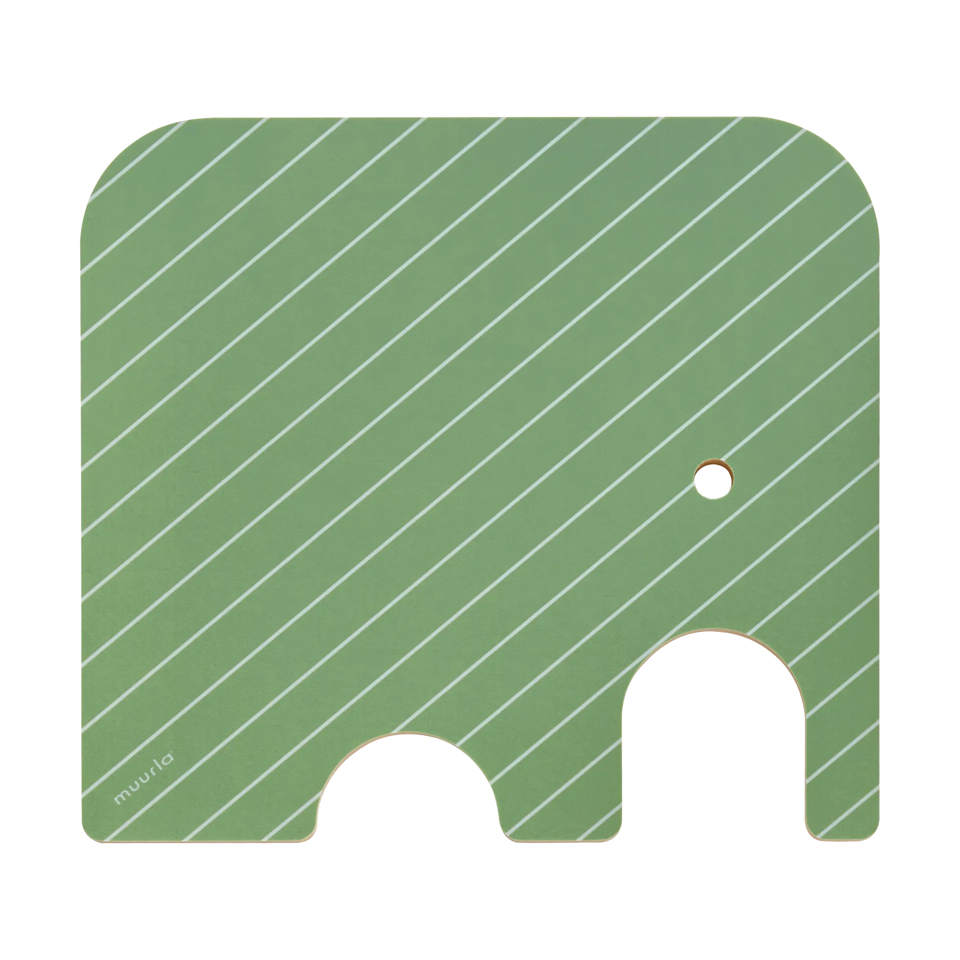 Elephant Chop & Serve skjærebrett S, Green Muurla