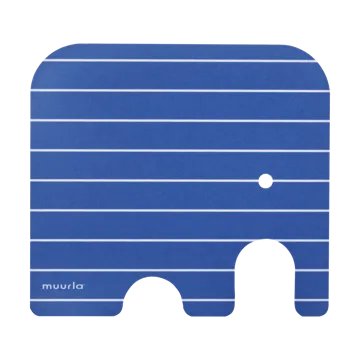 Elephant glassbrikke 11x10 cm - Blue - Muurla