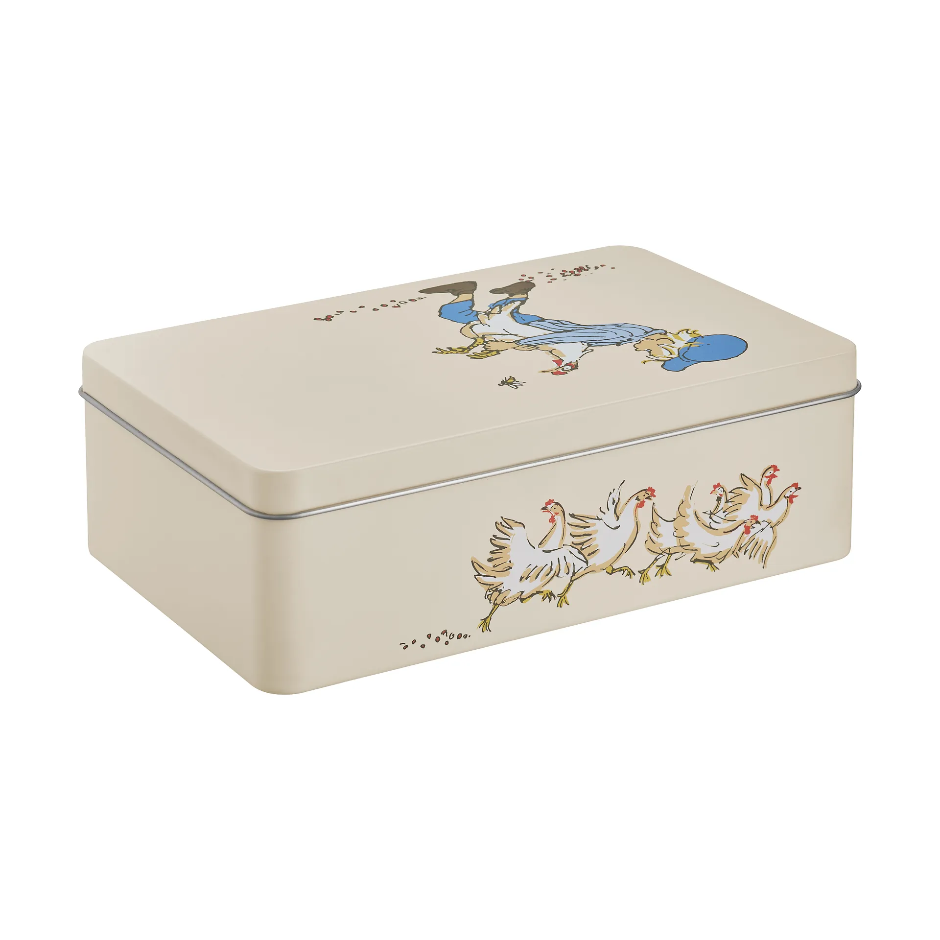 Emil blikkboks 18x12x6 cm, Cluck Cluck Muurla