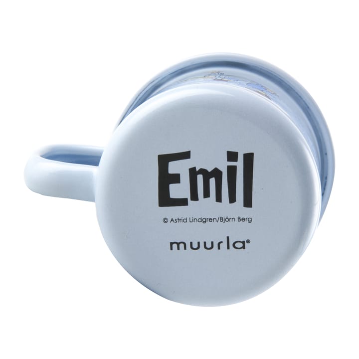 Emil blue emaljekopp 1,5 dl - Light blue - Muurla