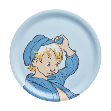 Emil brett Ø25 cm - Blå - Muurla