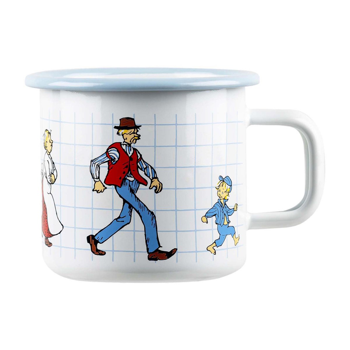 Muurla Emil The Katthult Folks 37 cl White | Skandinavisk Design | Kaffekopper | Blå
