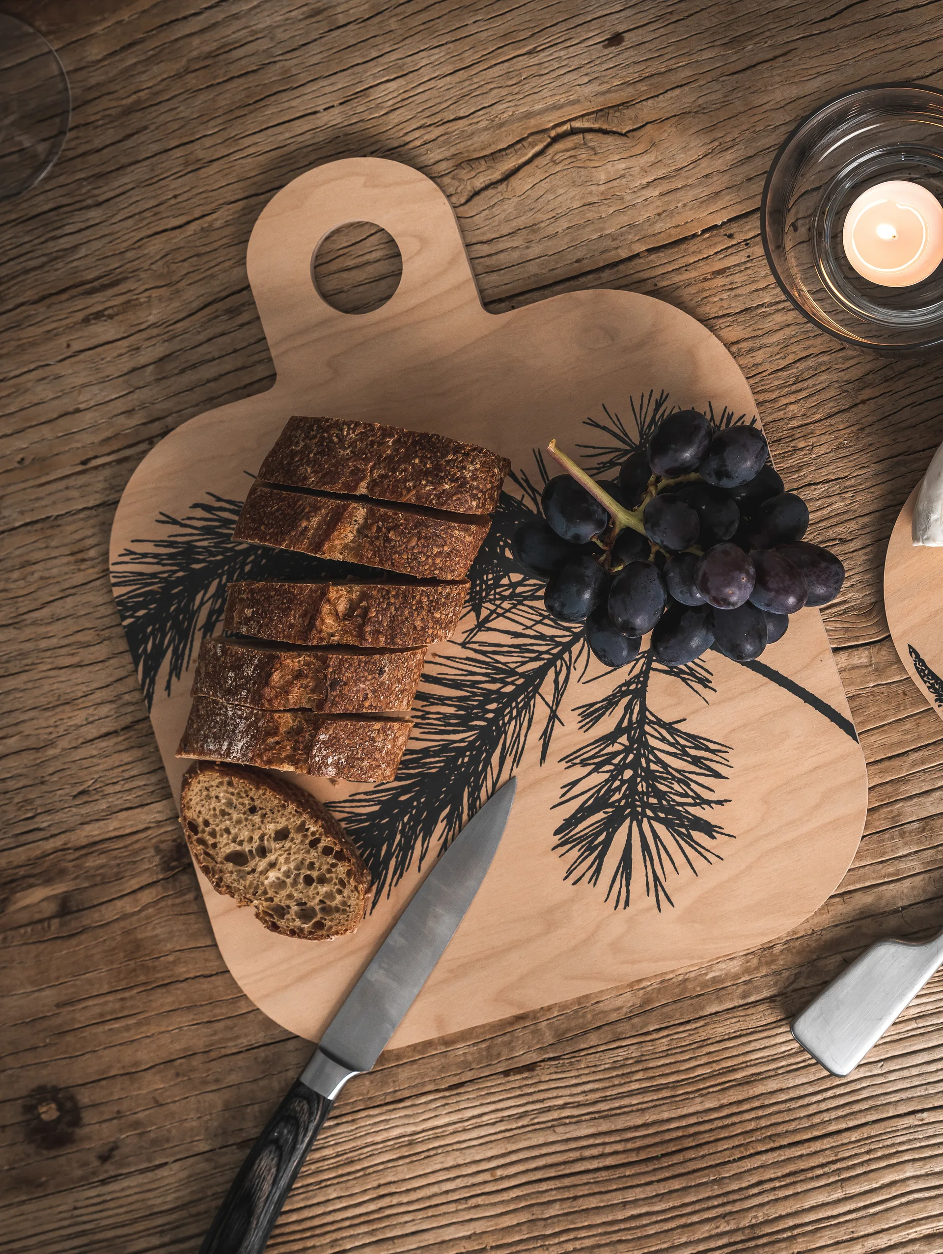 Forest skjærefjøl 25x32 cm, natur-svart Muurla