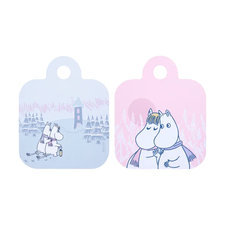 Frosty Day Mumin Chop & Serve brett - 20x25 cm - Muurla