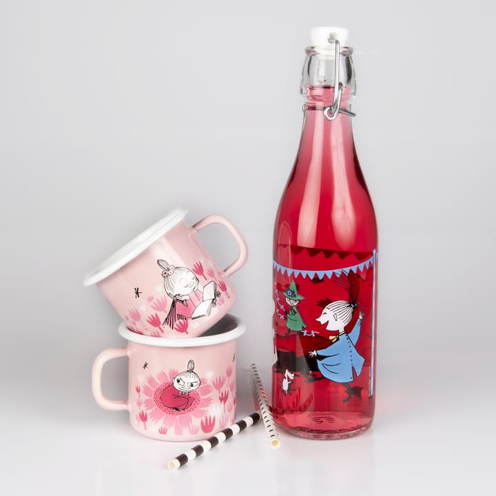 Girls emaljekopp 25 cl, Rosa Muurla