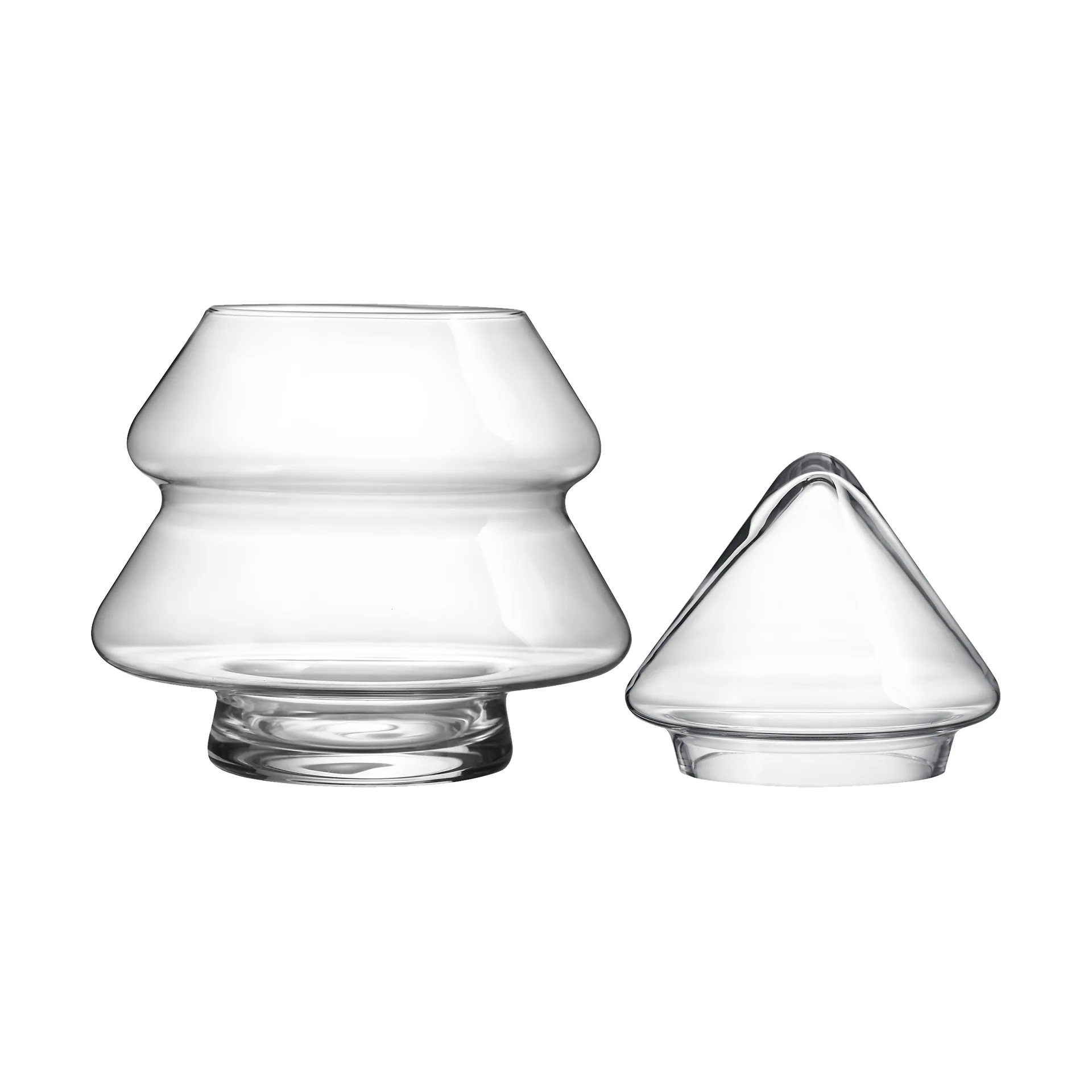 Glass tree glassboks med lokk, 20 cm Muurla