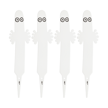 Hattifnatter planteetikett 4-pack - Hvit - Muurla