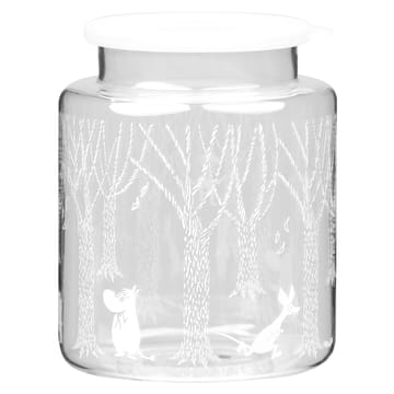 In the Woods glassboks med silikonlokk 17 cm - Klar-hvit - Muurla