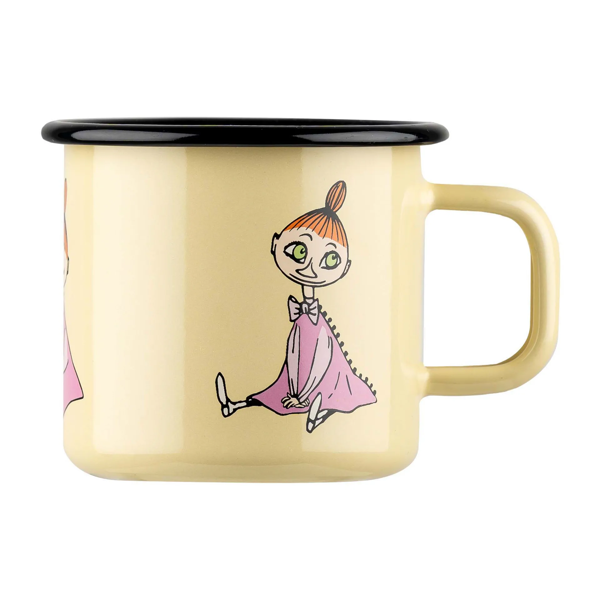 Lille My Retro emaljekopp 37 cl, Yellow Muurla