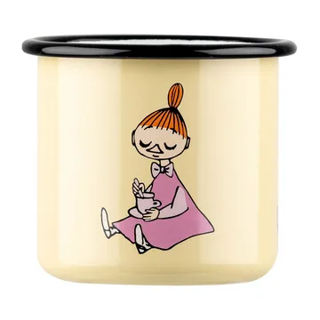 Lille My Retro emaljekopp 37 cl - Yellow - Muurla