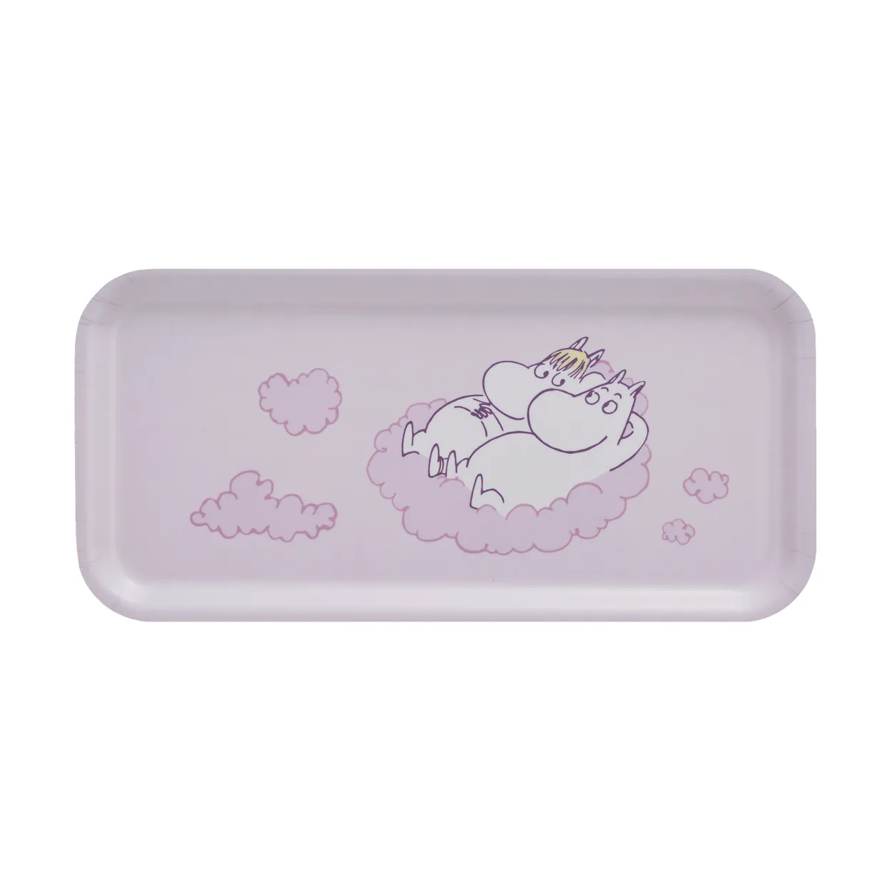 Muurla Moomin brett 13x27 cm In the clouds | Skandinavisk Design | Brett | Rosa