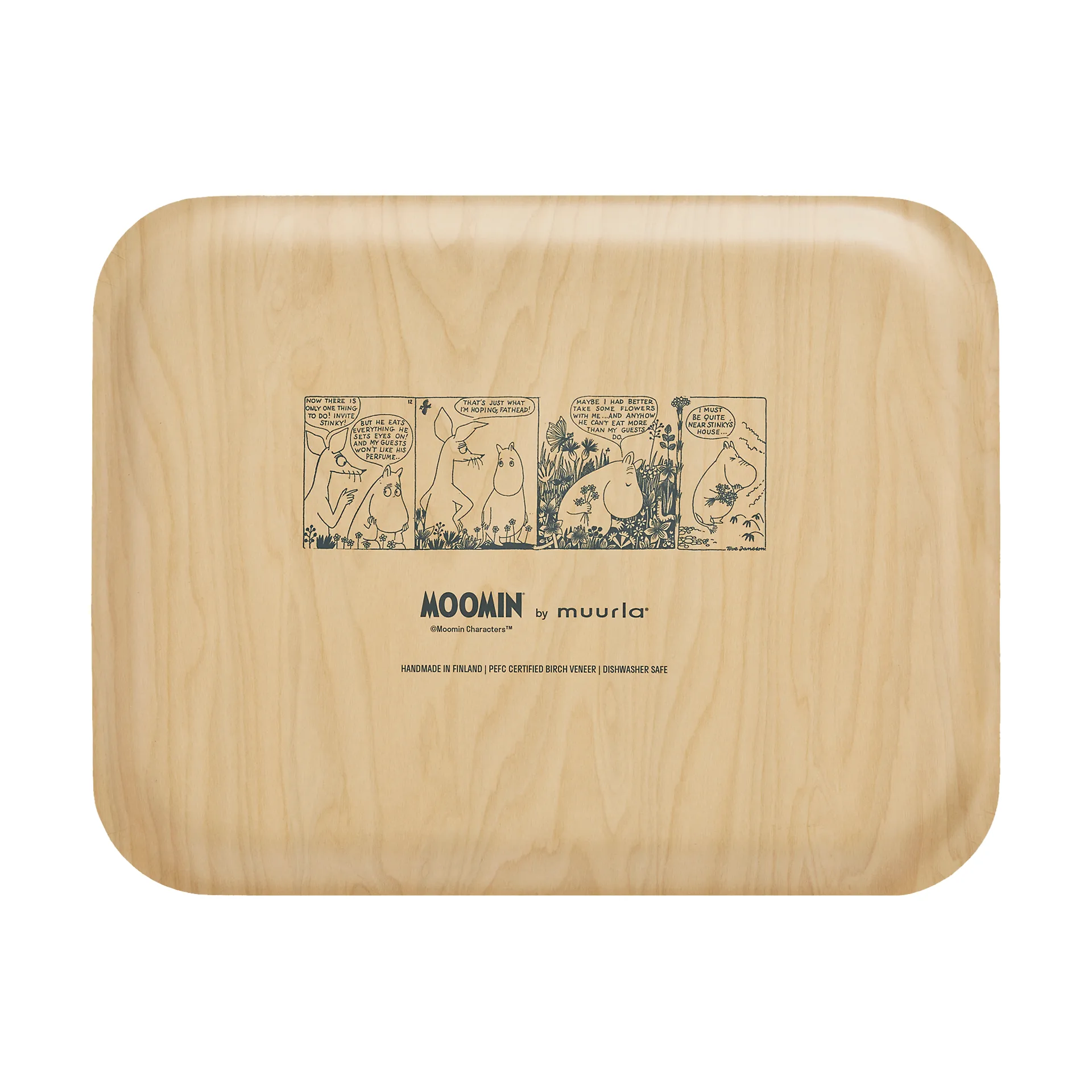 Moomin brett 28x36 cm, Flower field Muurla