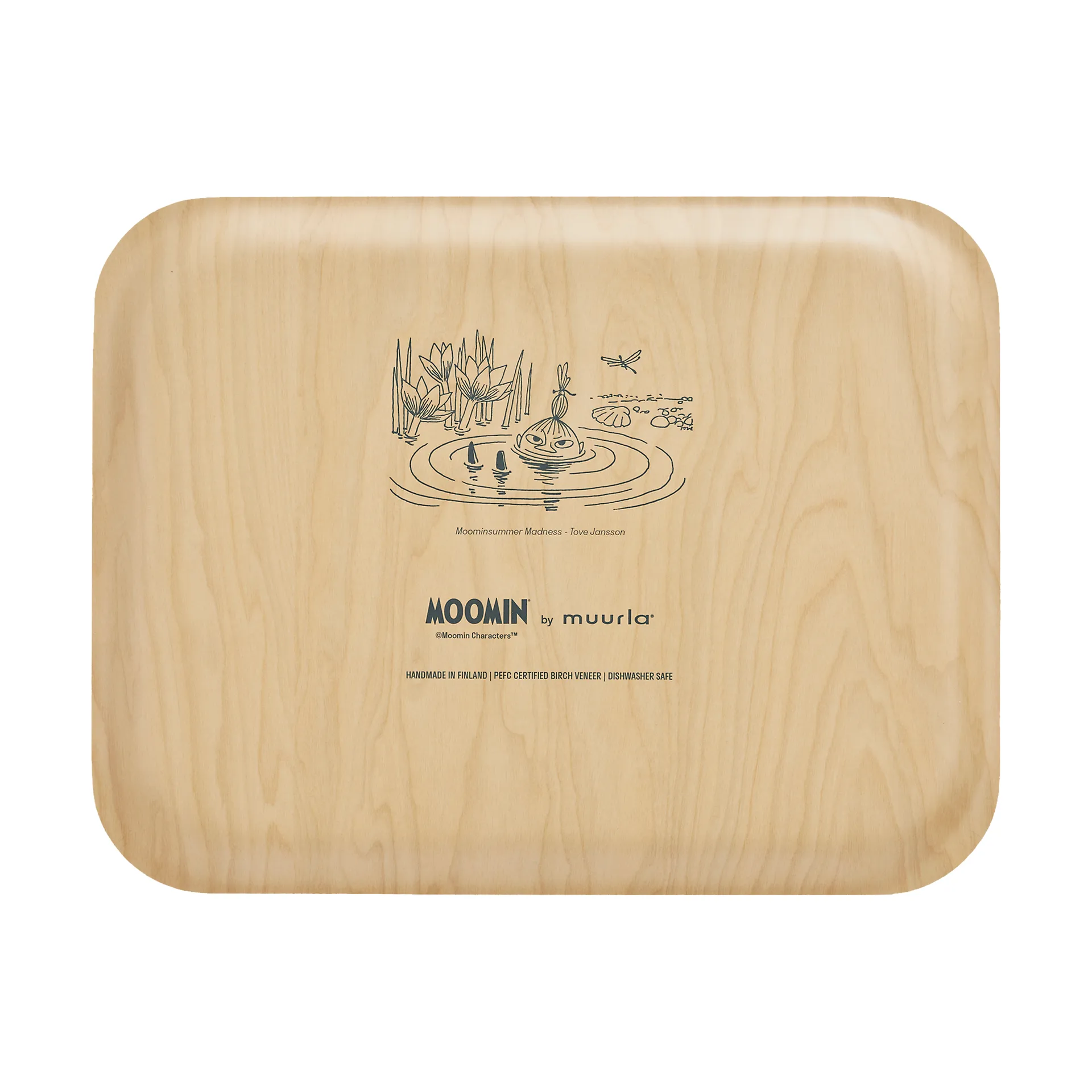 Moomin brett 28x36 cm, The pond Muurla