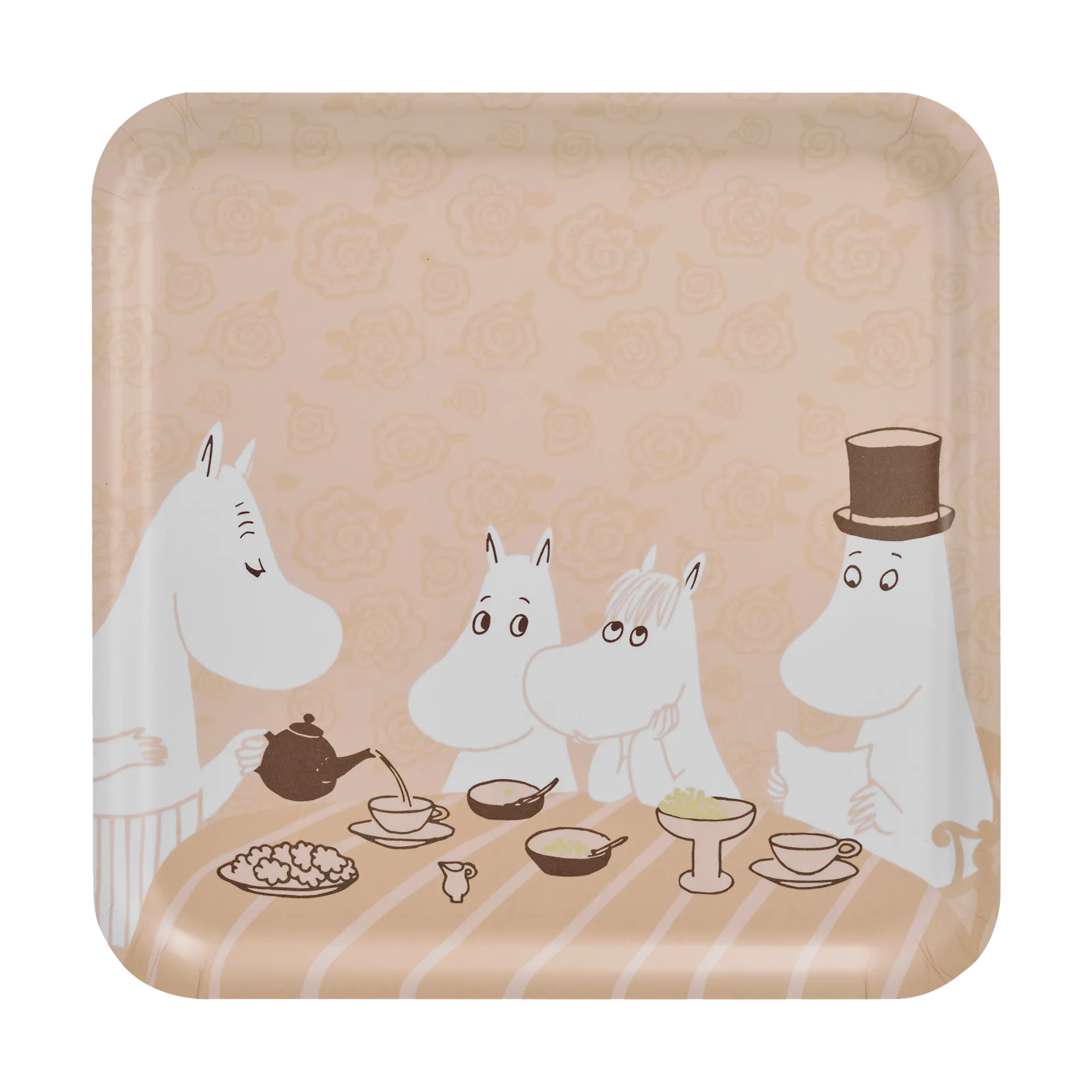 Moomin brett 33x33 cm, Coffee time Muurla