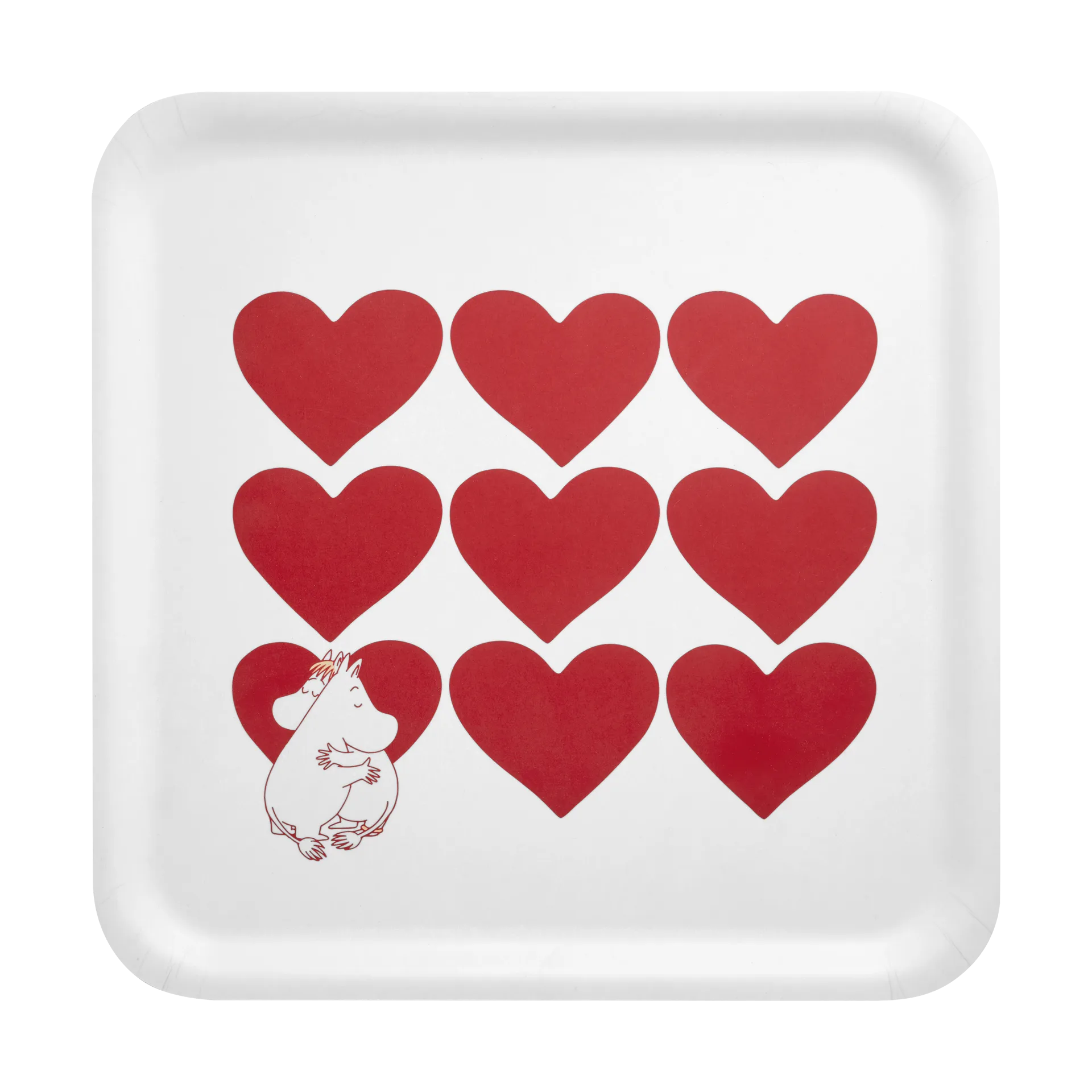 Moomin brett 33x33 cm, Heart Muurla