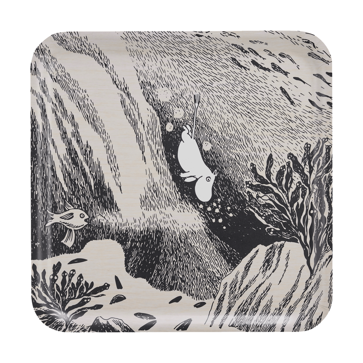 Muurla Moomin brett 33x33 cm The dive