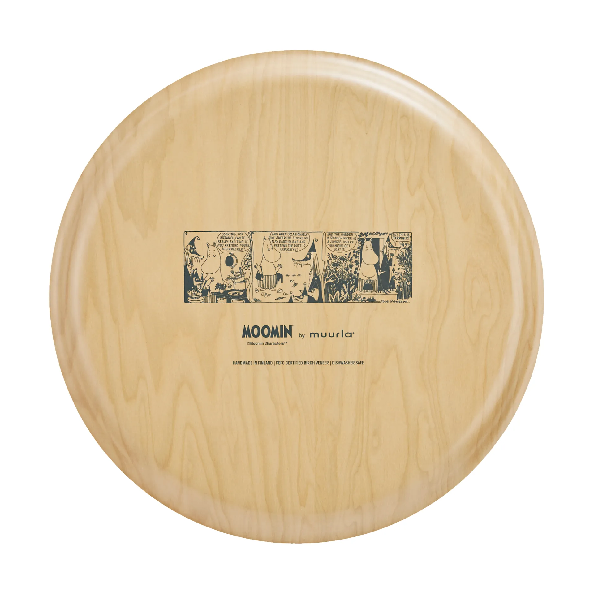 Moomin brett Ø40 cm, Wild garden Muurla