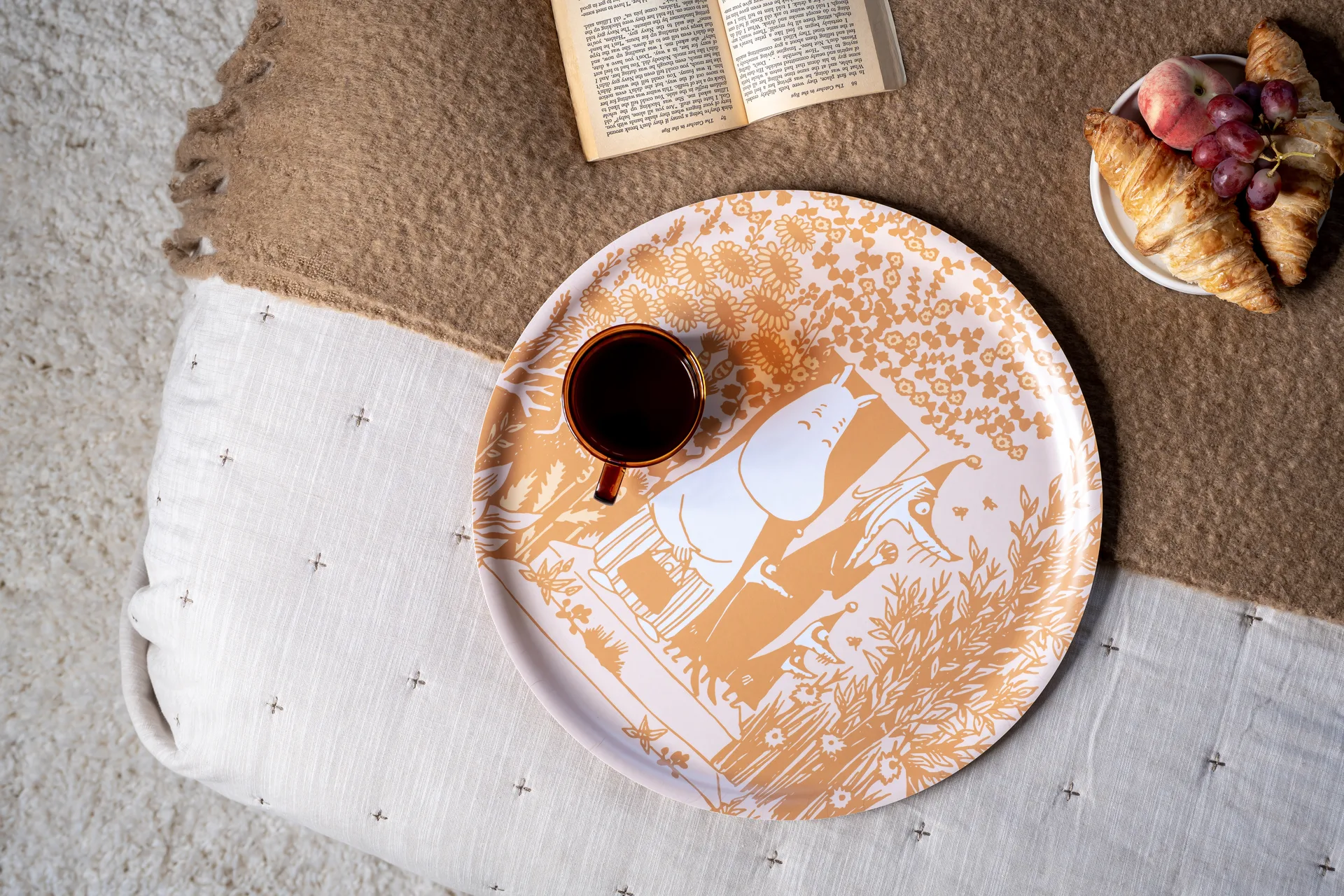 Moomin brett Ø40 cm, Wild garden Muurla