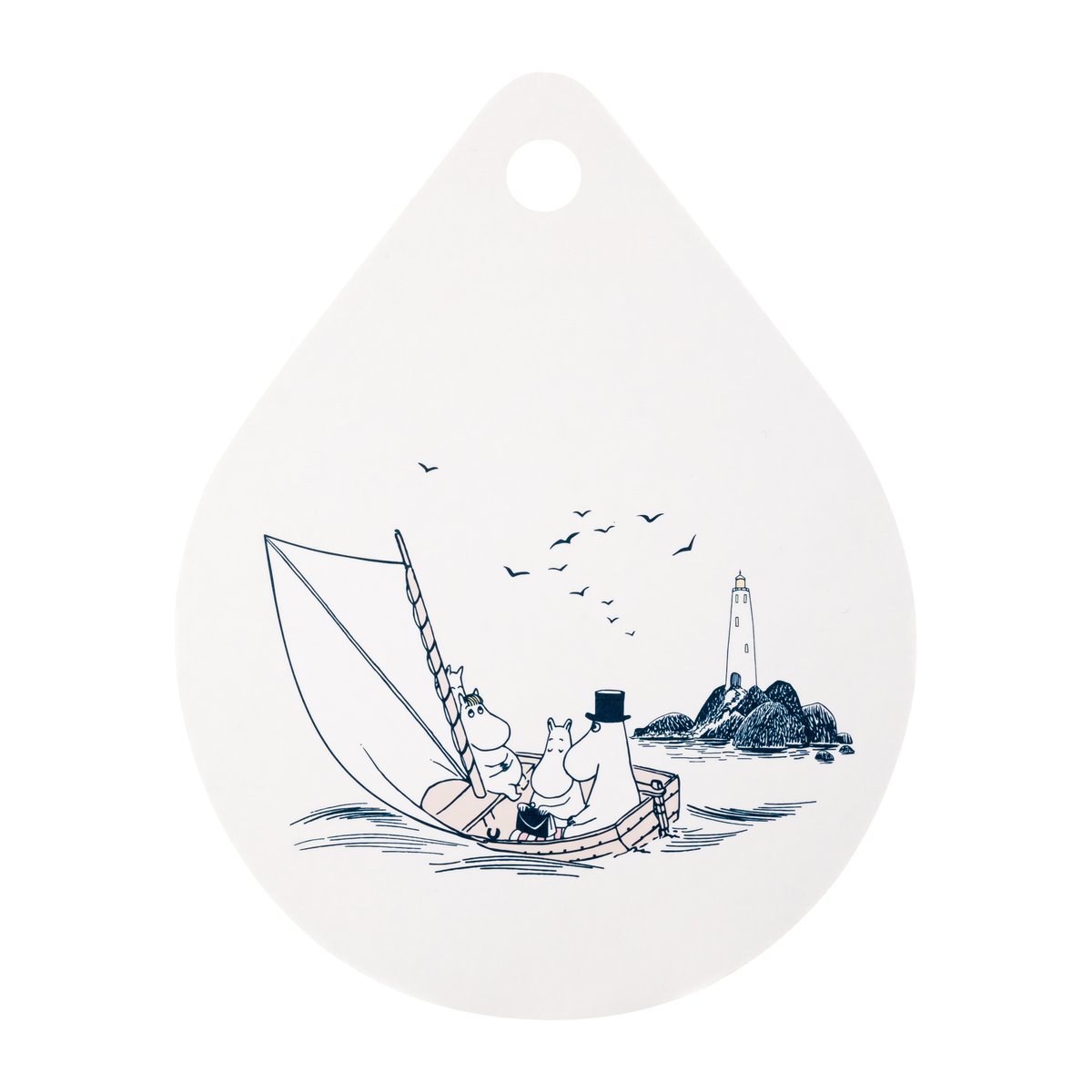 Muurla Moomin Chop & Serve skjærebrett 21 x 27 cm Sailors