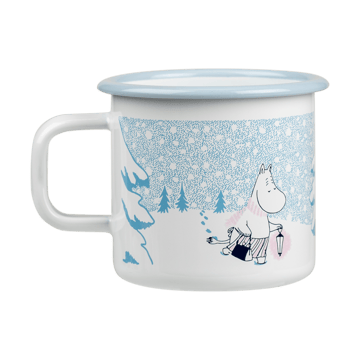 Moomin emaljekopp 37 cl - Let it snow - Muurla