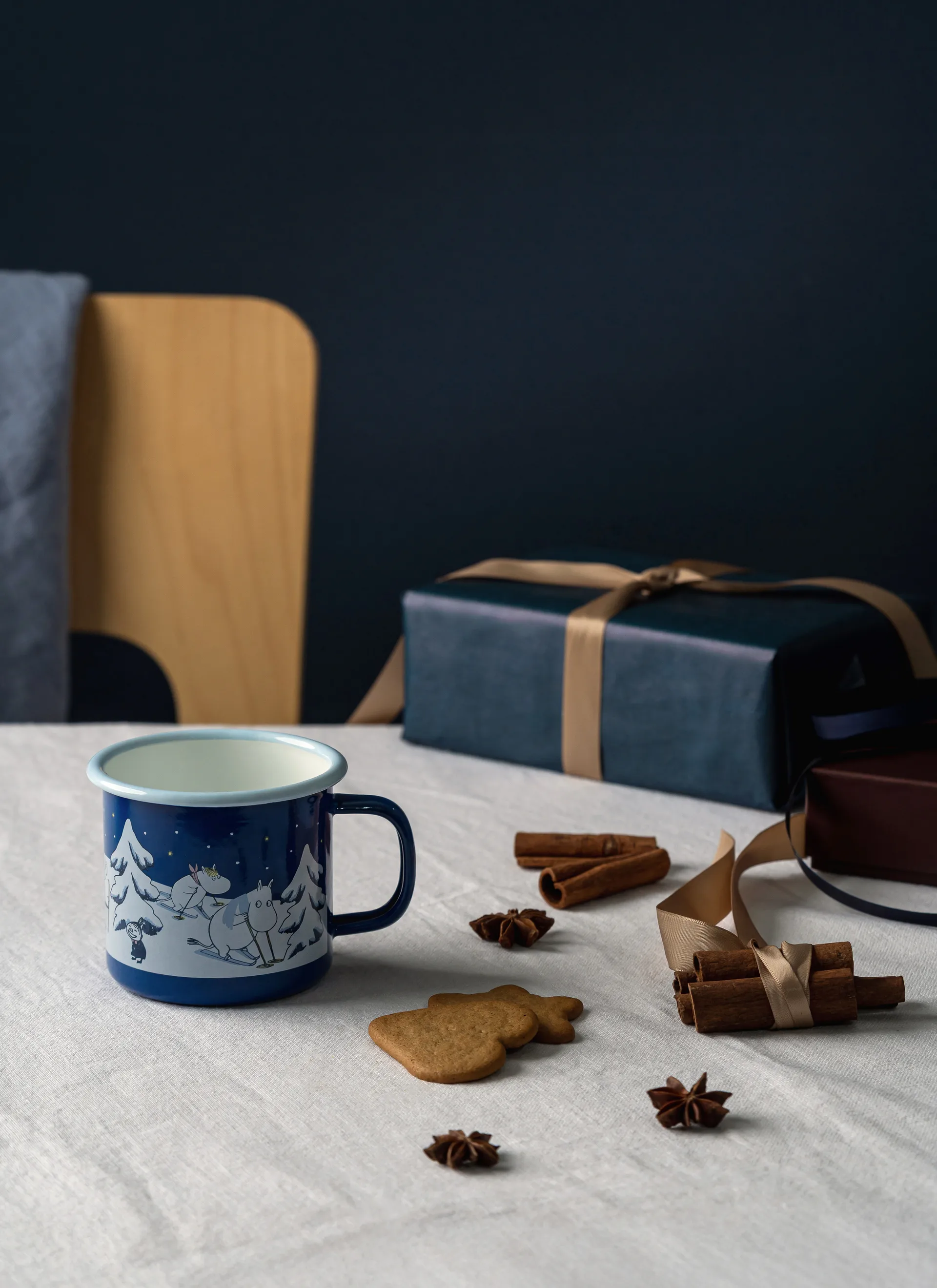 Moomin emaljekopp 37 cl, Starry night Muurla