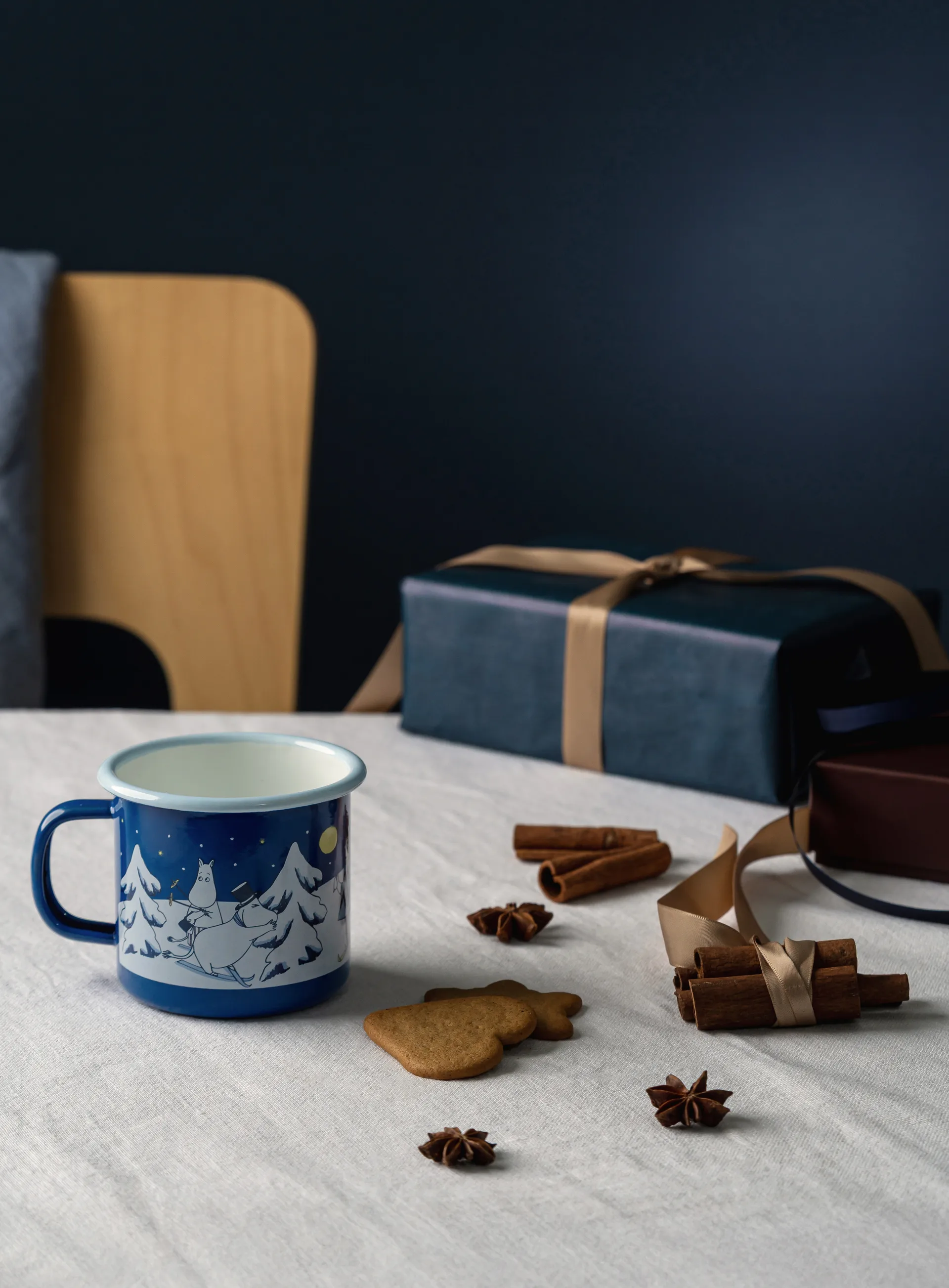 Moomin emaljekopp 37 cl, Starry night Muurla