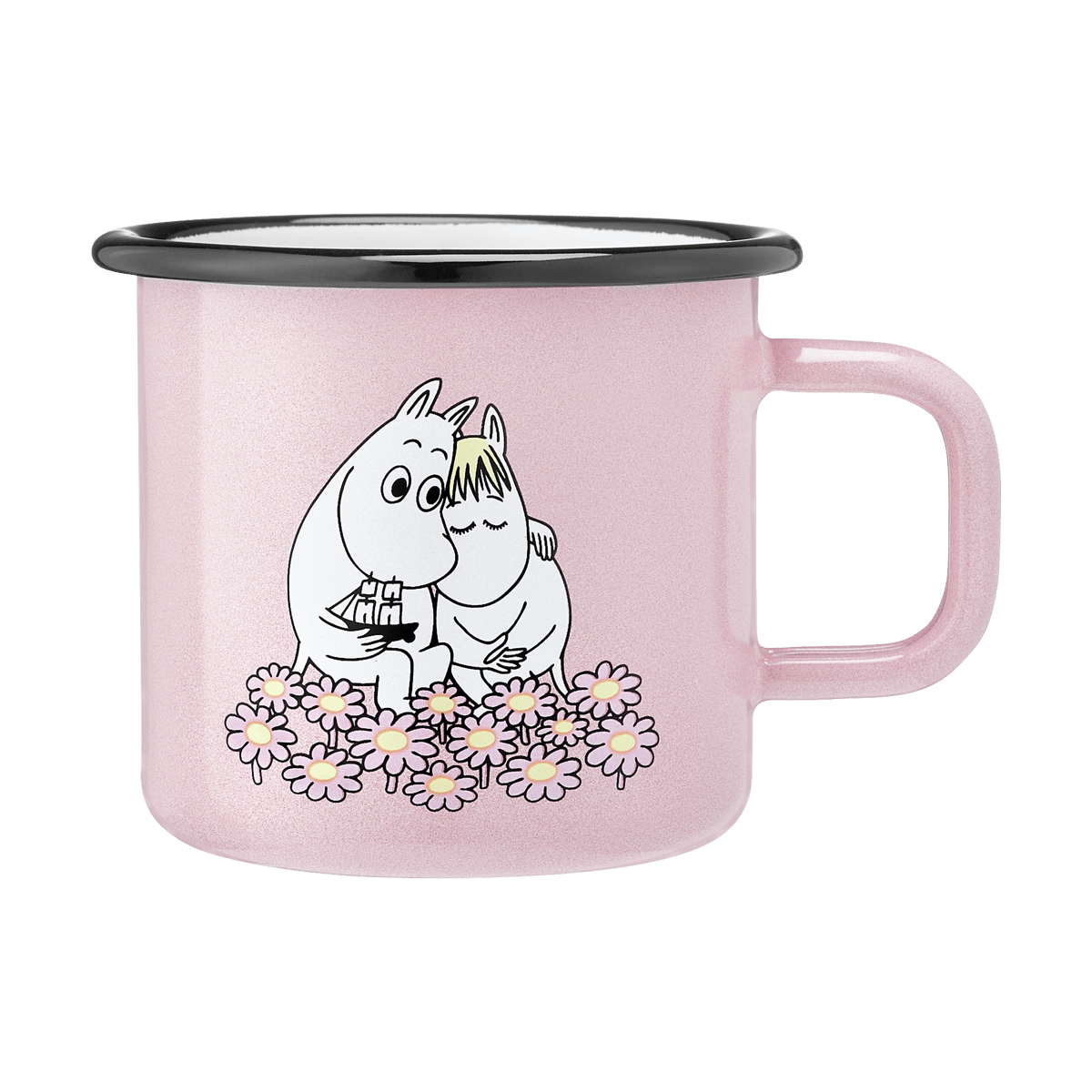 Muurla Moomin emaljekopp 37 cl Together | Skandinavisk Design | Kaffekopper | Rosa