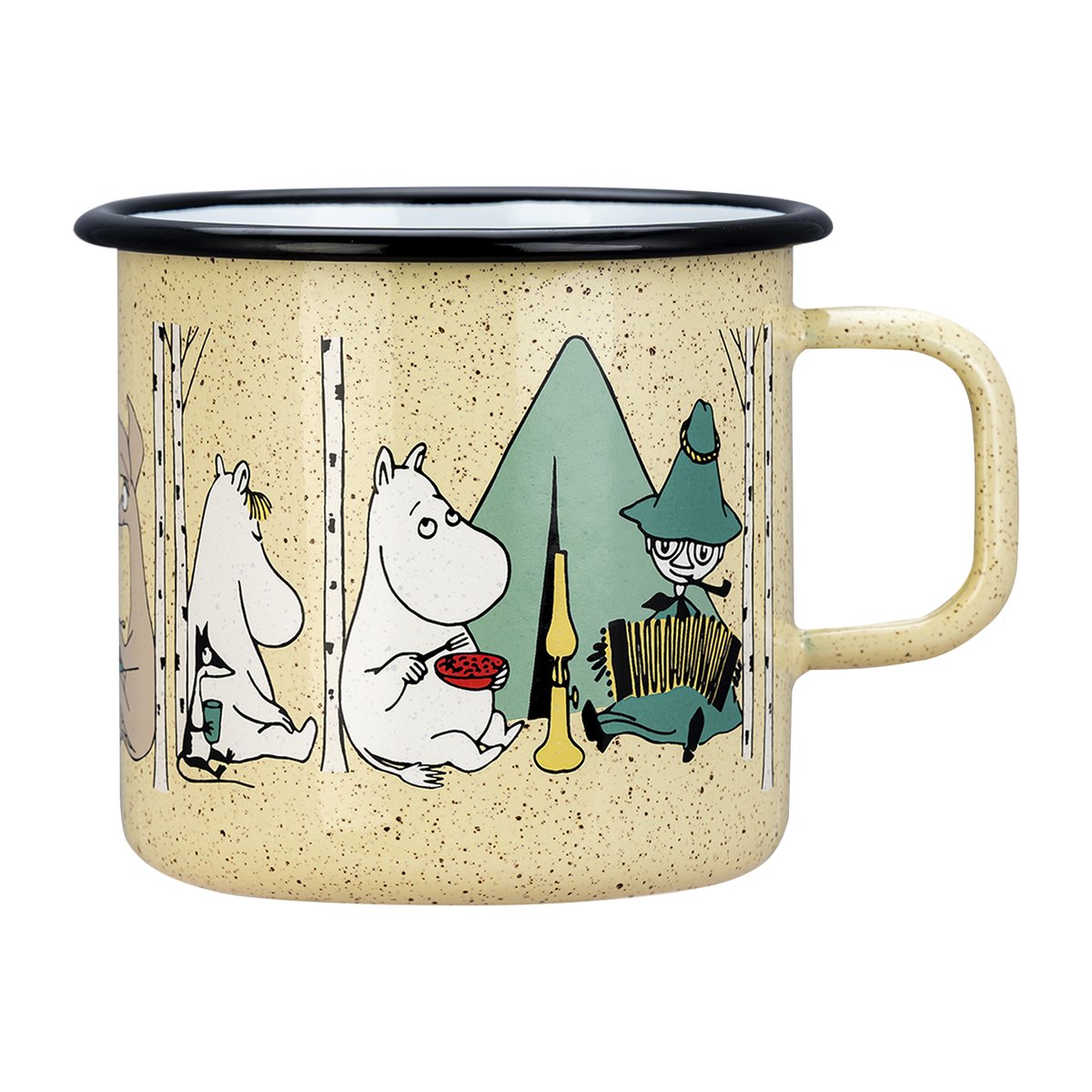 Muurla Moomin emaljekopp 80 cl Campers | Skandinavisk Design | Kaffekopper | Gul