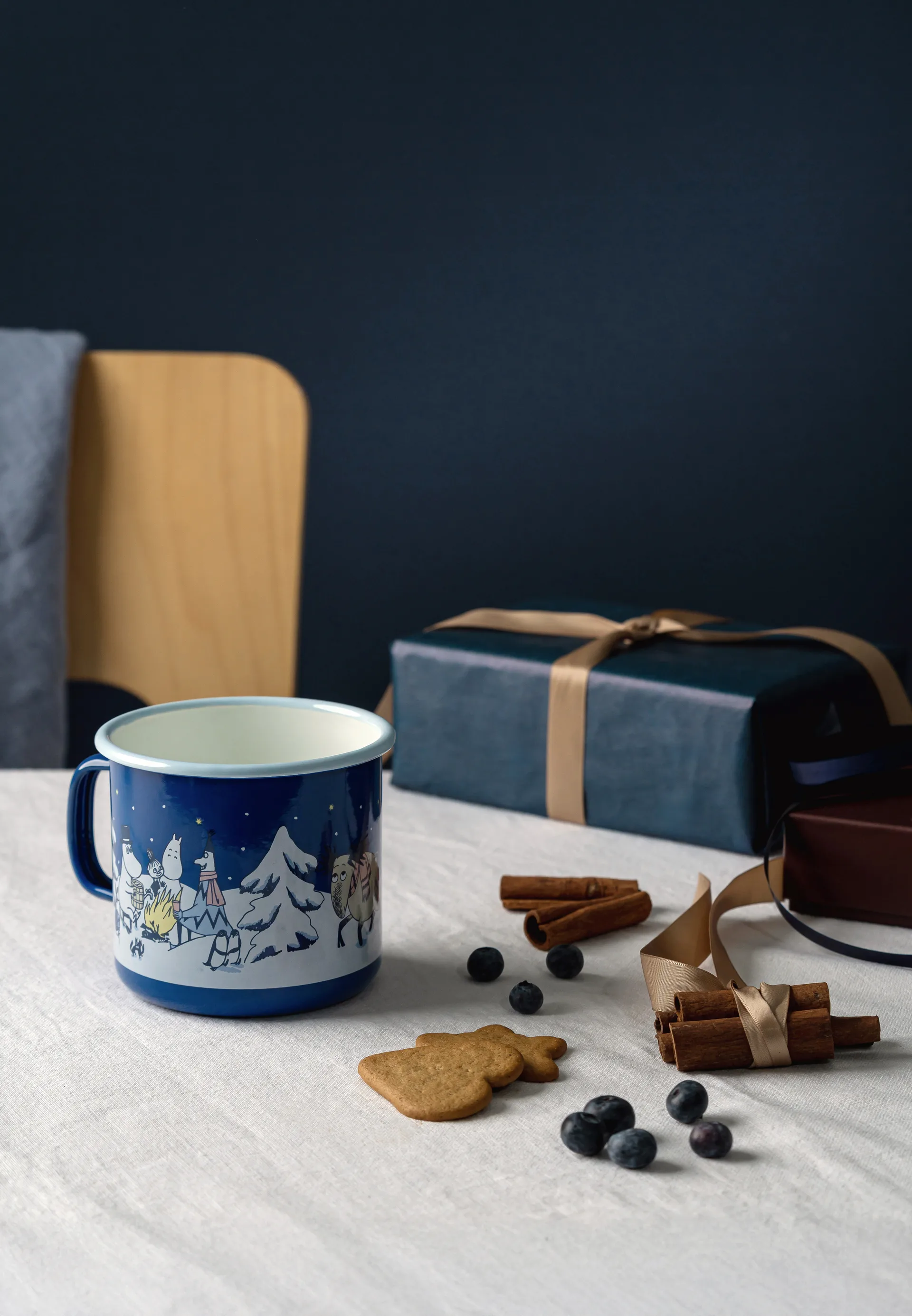 Moomin emaljekopp 80 cl, Starry night Muurla