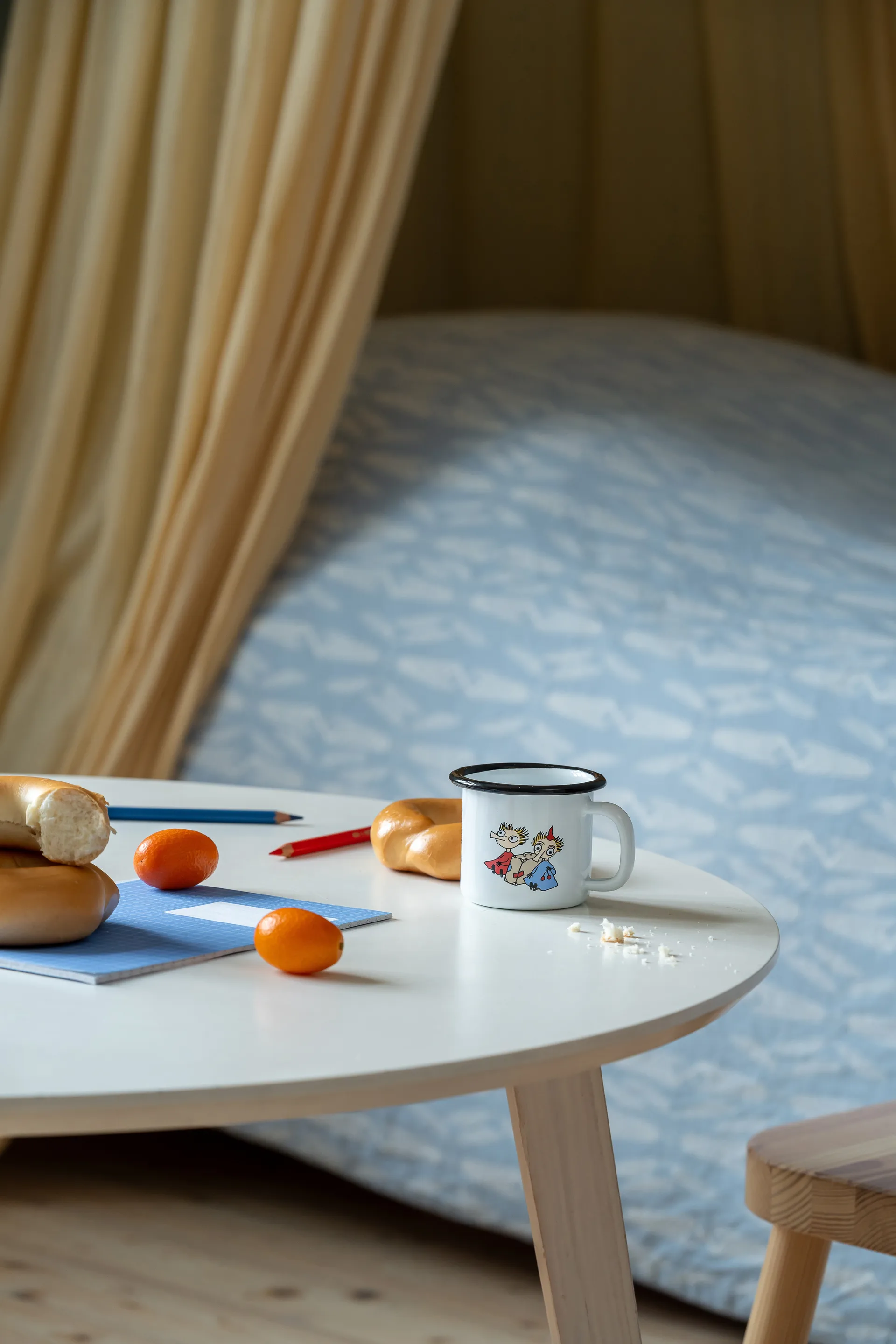 Moomin emaljekrus 1,5 dl, Thinggumy and bob Muurla