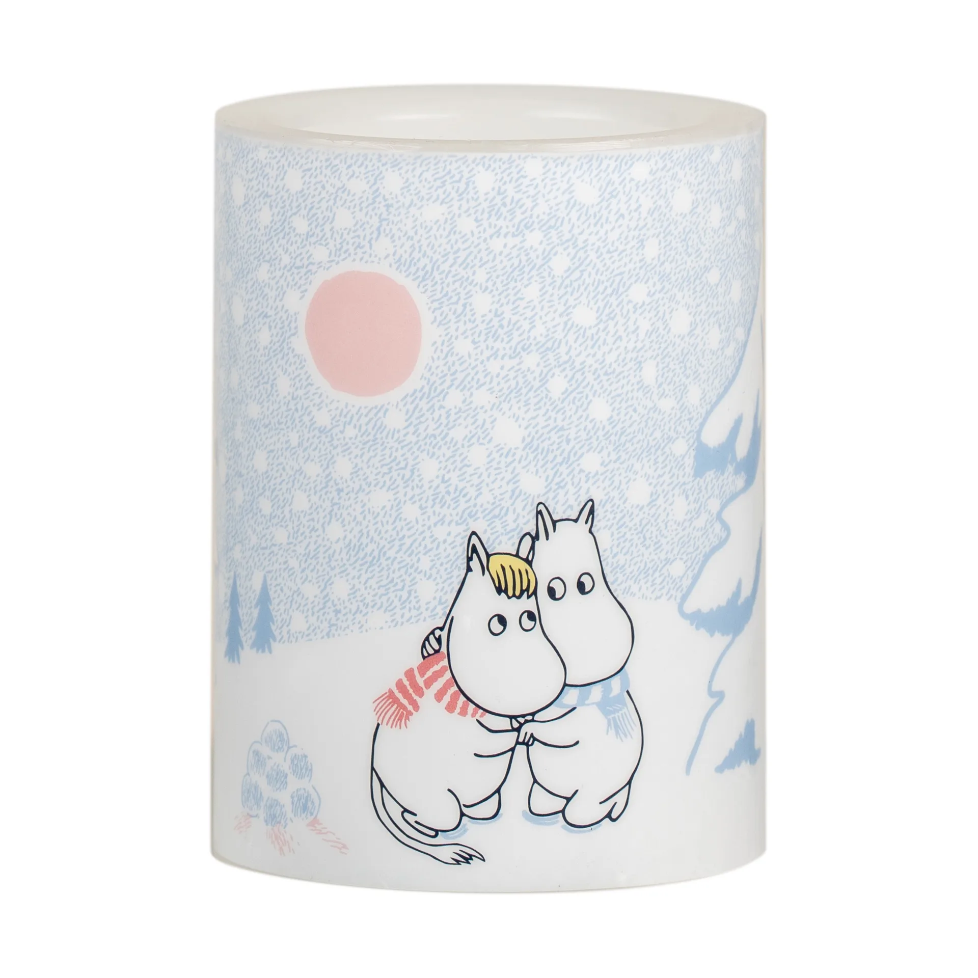 Moomin kubbelys LED 10 cm, Let it snow Muurla