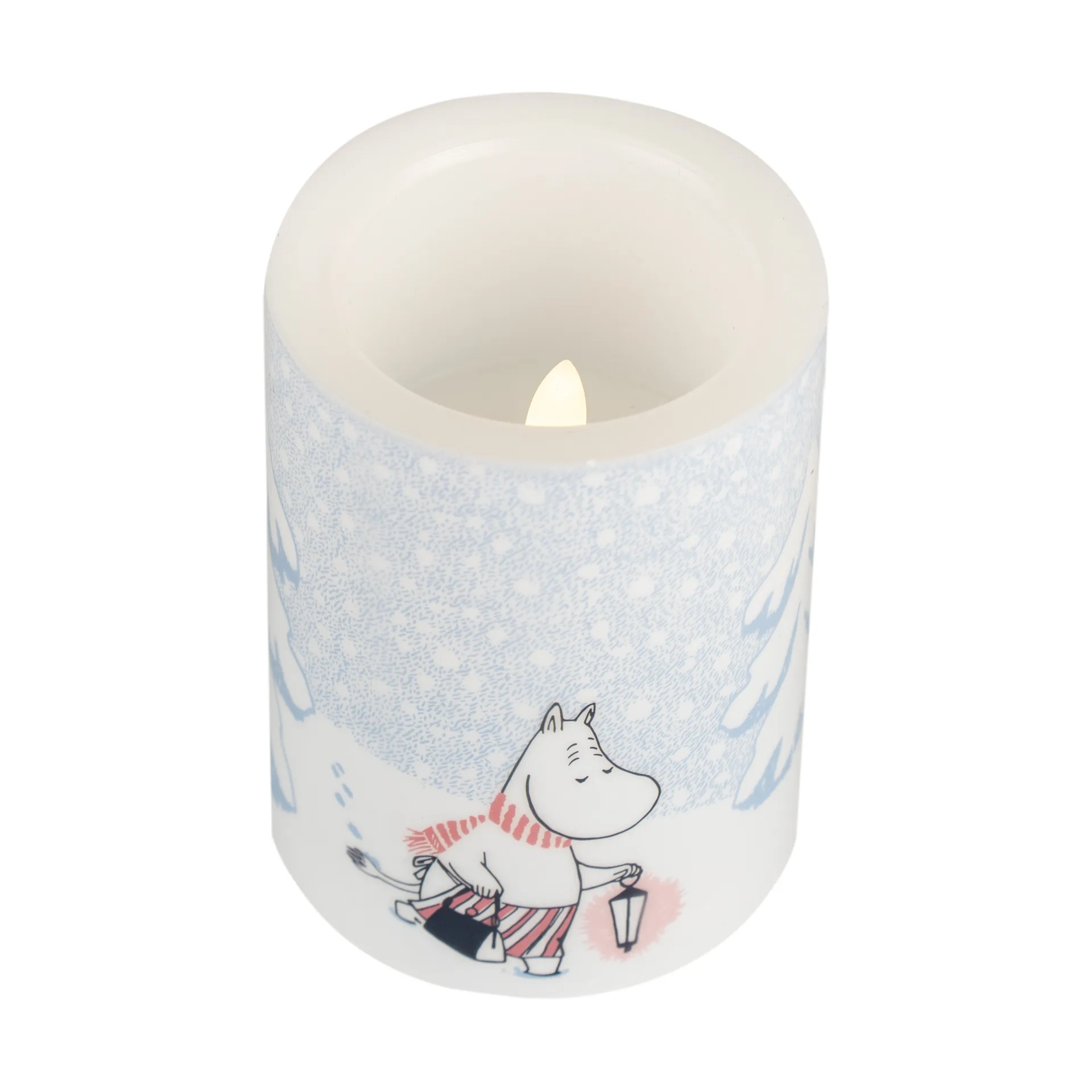 Moomin kubbelys LED 10 cm, Let it snow Muurla