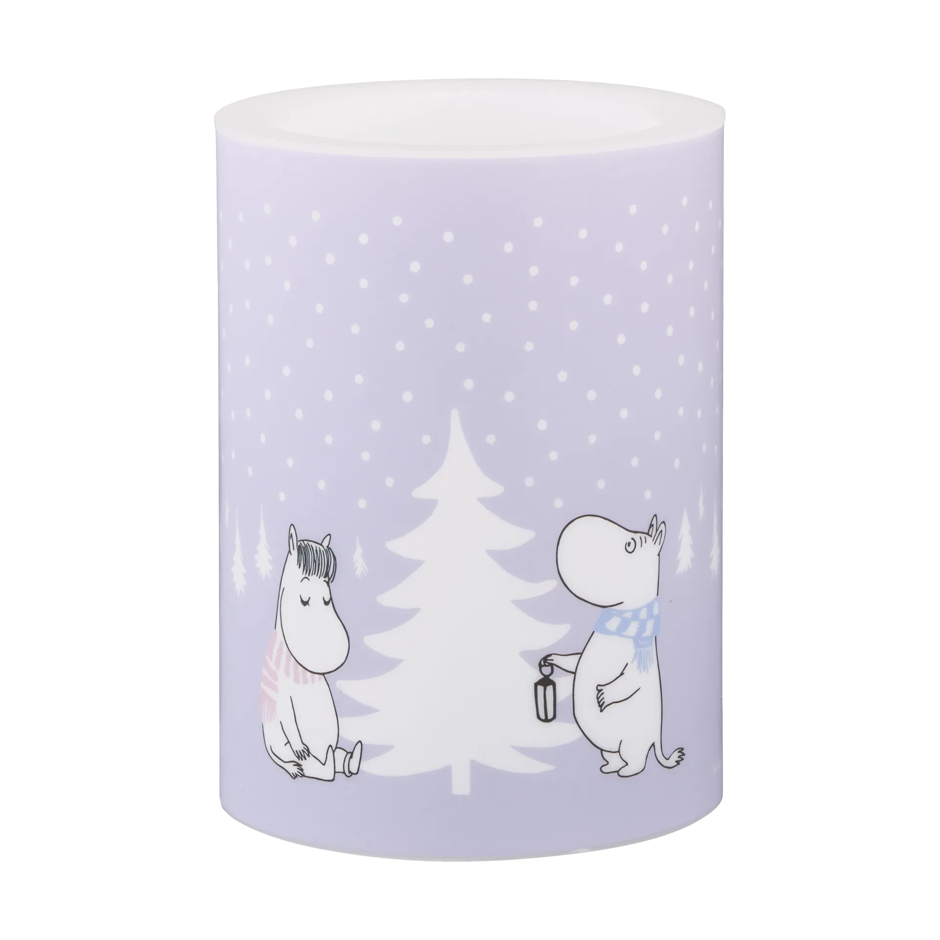 Moomin kubbelys LED 10 cm, Snowfall Muurla