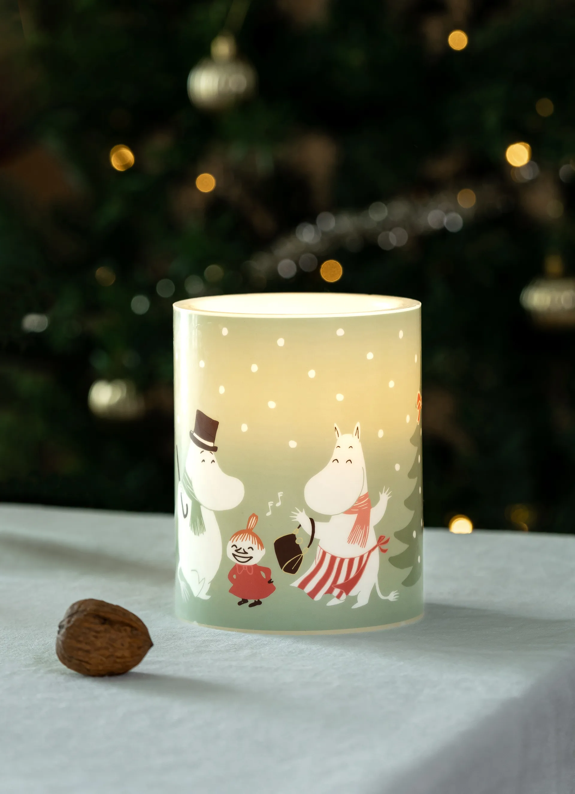 Moomin kubbelys LED 12,5 cm, Festive spirits Muurla