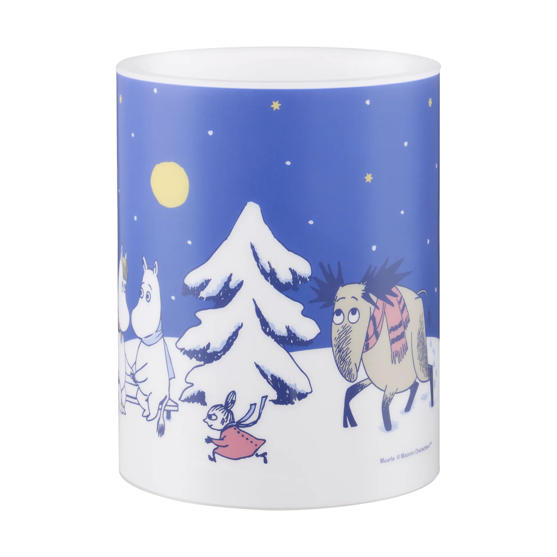 Moomin kubbelys LED 12,5 cm, Starry night Muurla