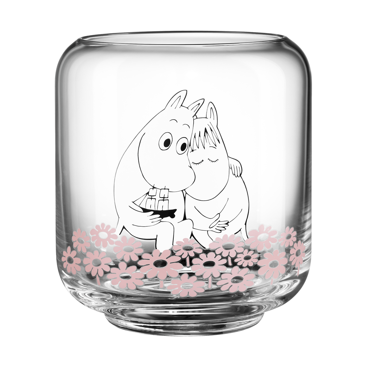 Telysholder  i sammen Blankt glass