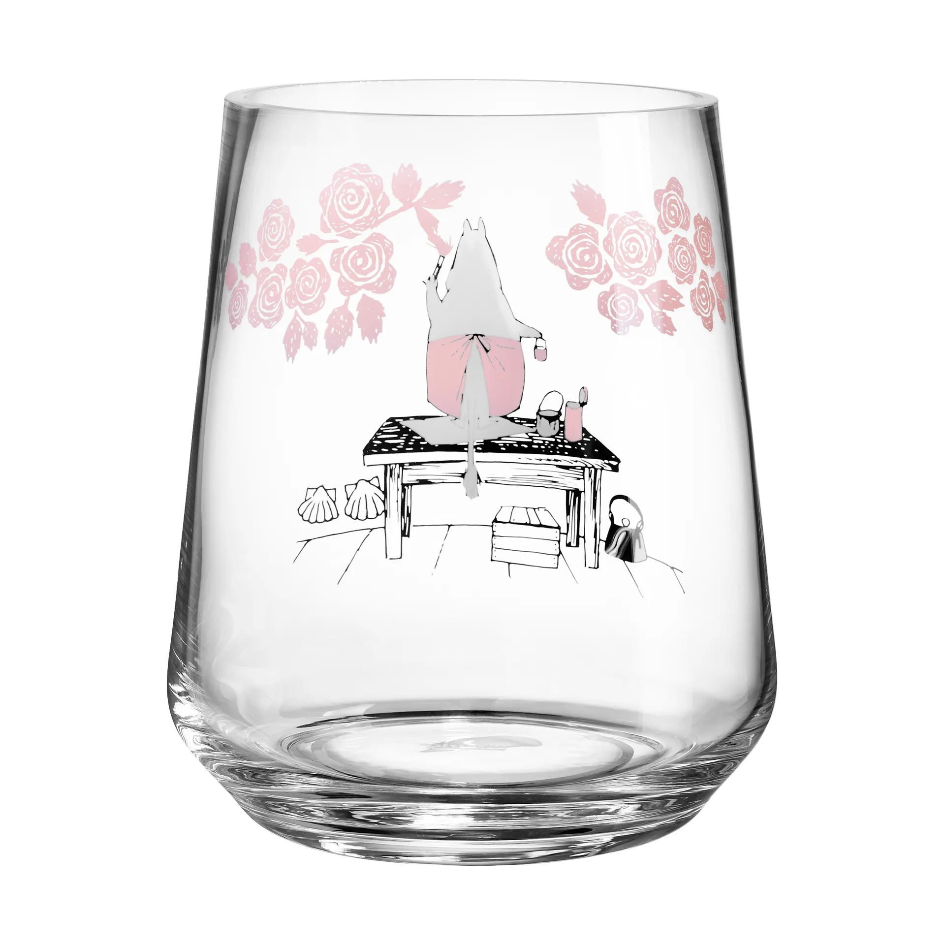 Moomin Originals lykt/vase 17,5 cm, Roser Muurla