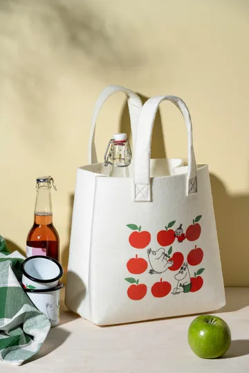 Mumin Tote Bag veske 25x25 cm - Joyfull Apples - Muurla