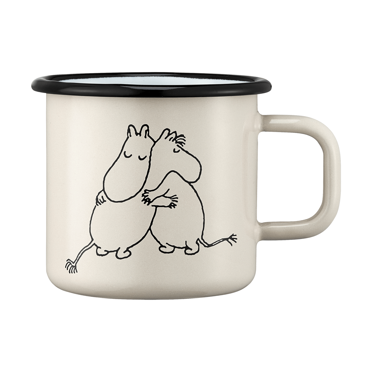 Muurla Mummi 80 emaljekrus 37 cl Hvit | Skandinavisk Design | Kaffekopper | Hvit