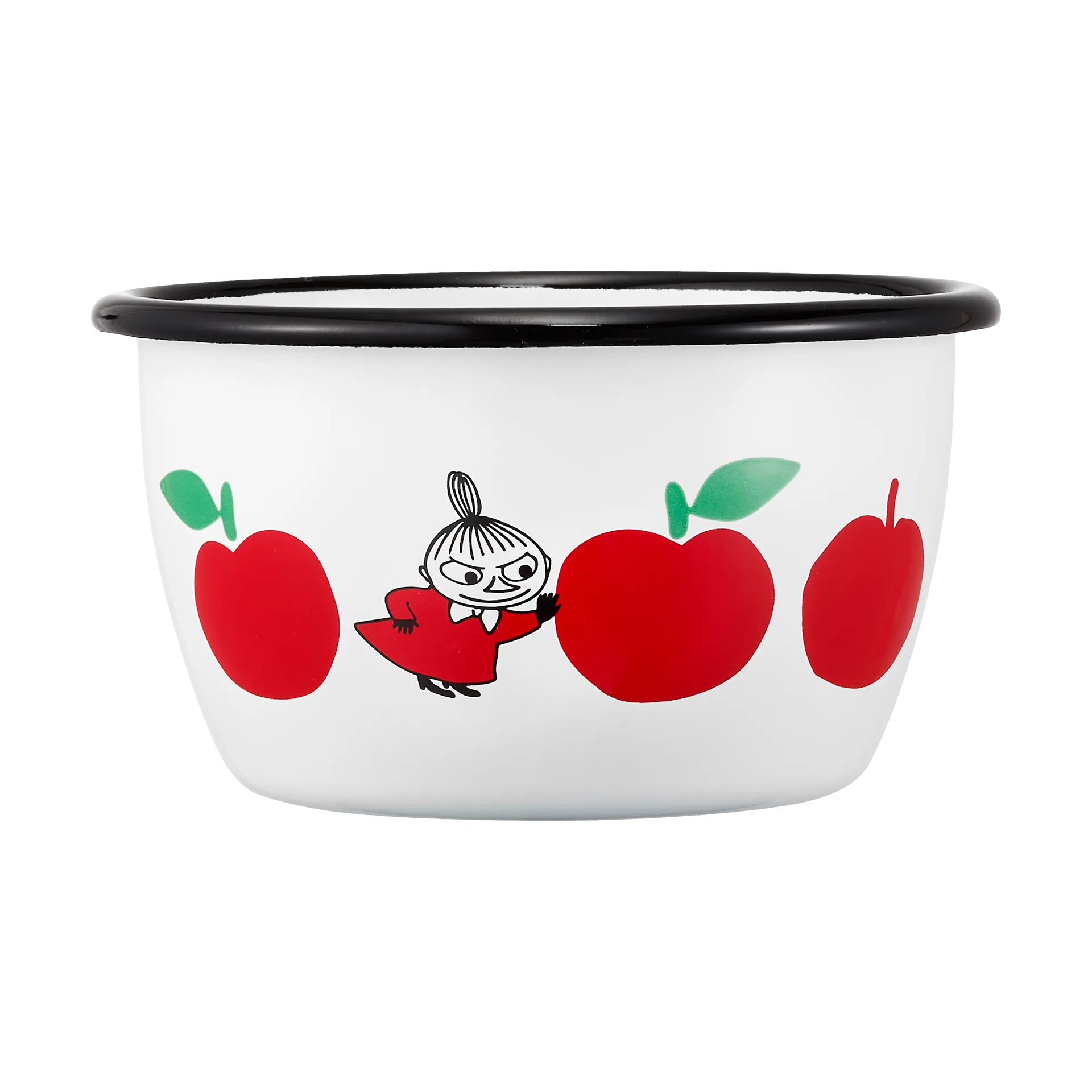 Mummi emaljebolle30 cl, Joyfull Apples-rød Muurla