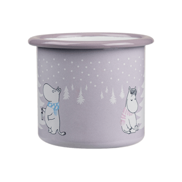Mummi emaljekopp 25 cl - Snowfall - Muurla