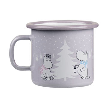 Mummi emaljekopp 25 cl - Snowfall - Muurla
