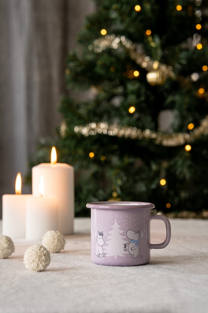 Mummi emaljekopp 25 cl, Snowfall Muurla