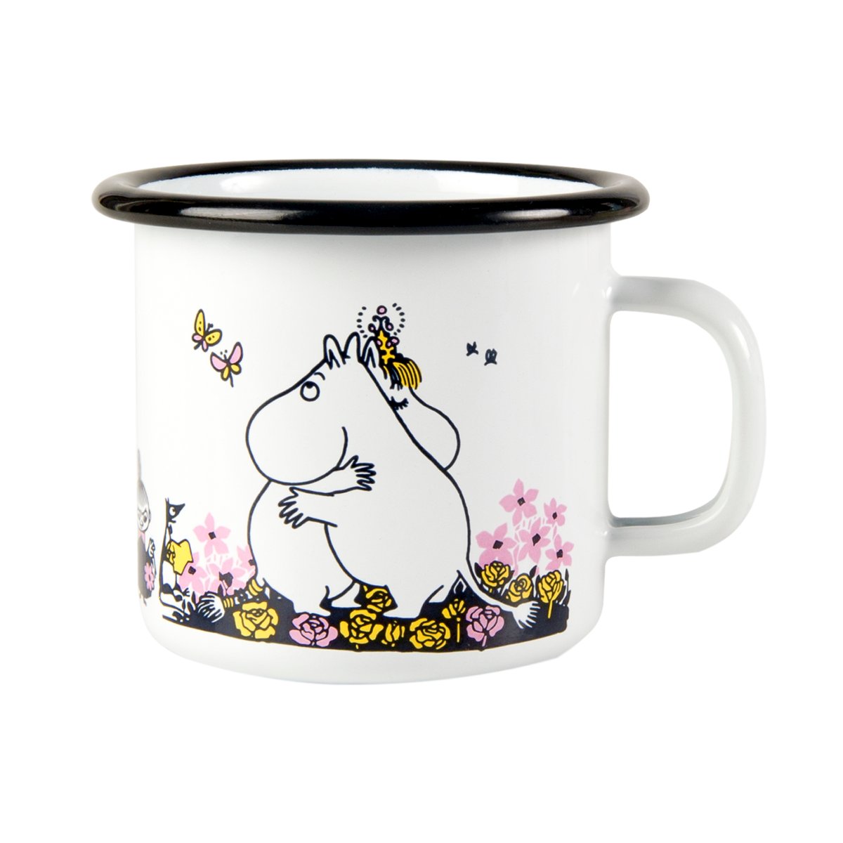Muurla Mummi emaljekopp klem 25 cl Hvit | Skandinavisk Design | Kaffekopper | Hvit