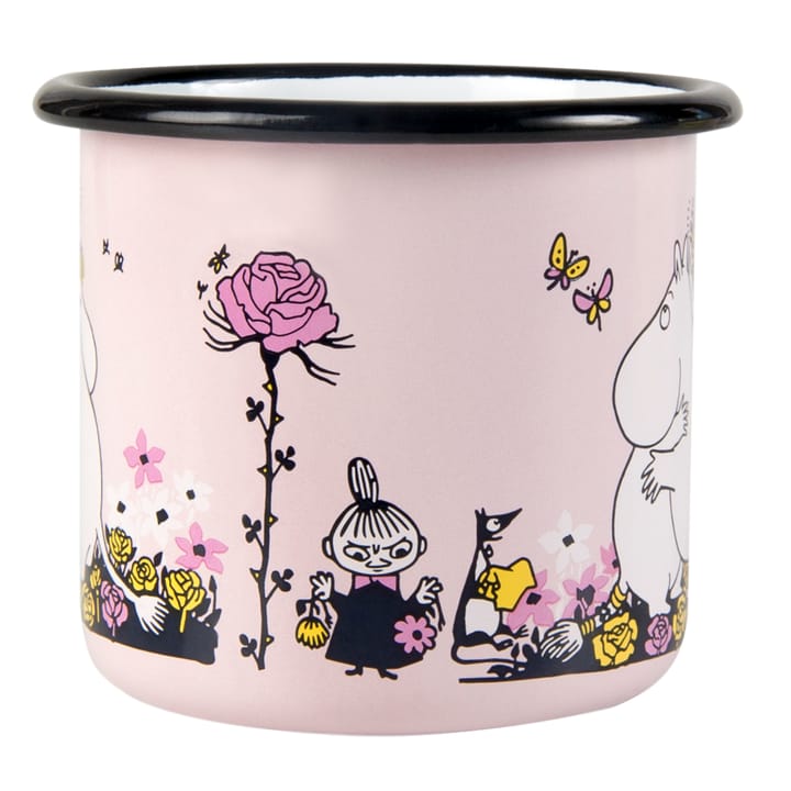 Mummi emaljekopp klem 37 cl, Rosa Muurla