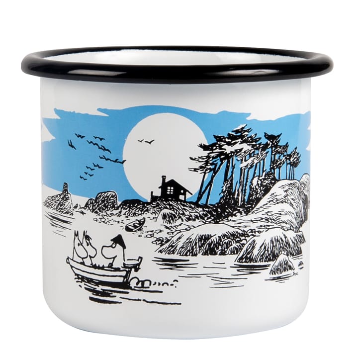 Mummi emaljekopp The Island 37 cl - Hvit - Muurla