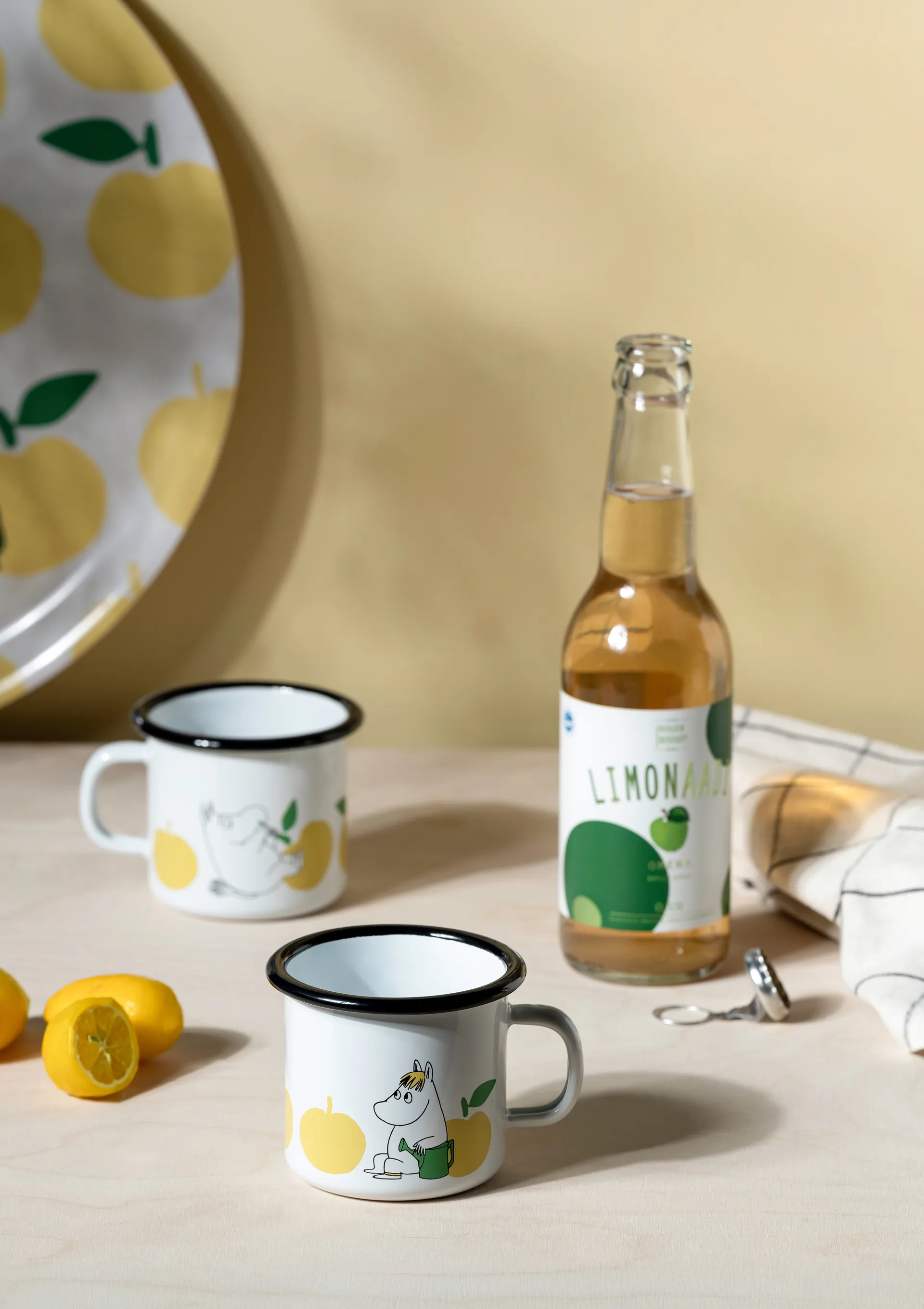 Mummi emaljekrus 25 cl, Joyfull Apples Muurla