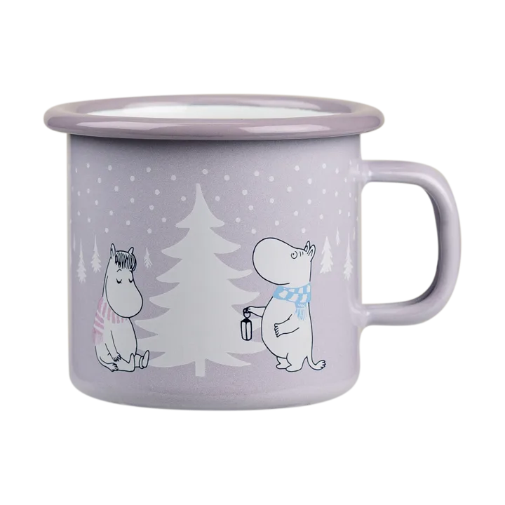 Mummi emaljekrus 25 cl - Snowfall - Muurla