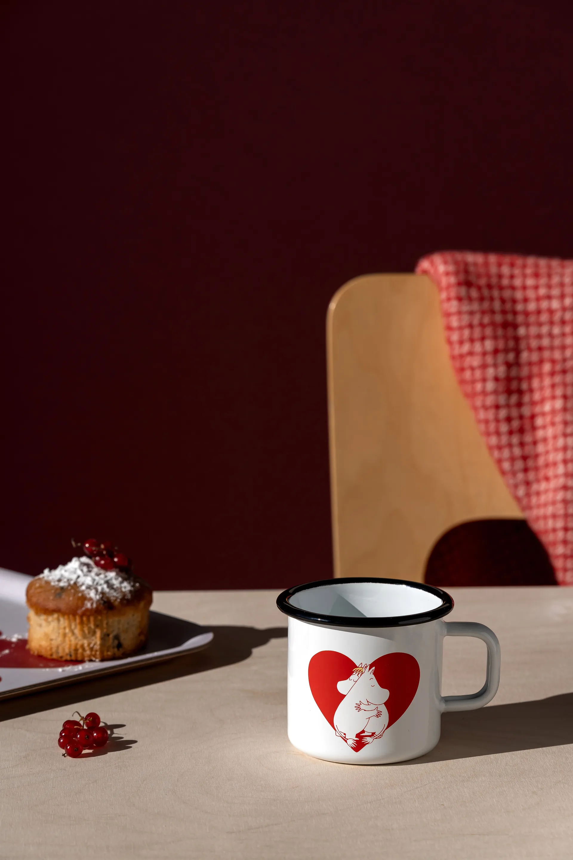 Mummi emaljekrus 37 cl, Heart Muurla